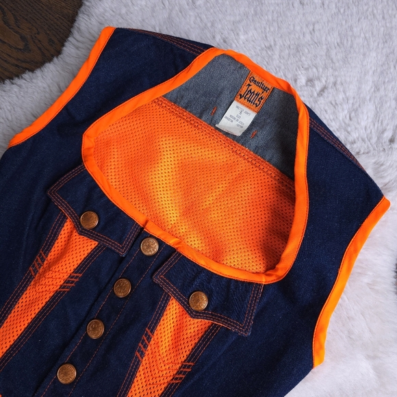 Vintage Jean Paul Gaultier Y2K 90s Archival Denim Corset Top - Picture 3 of 9